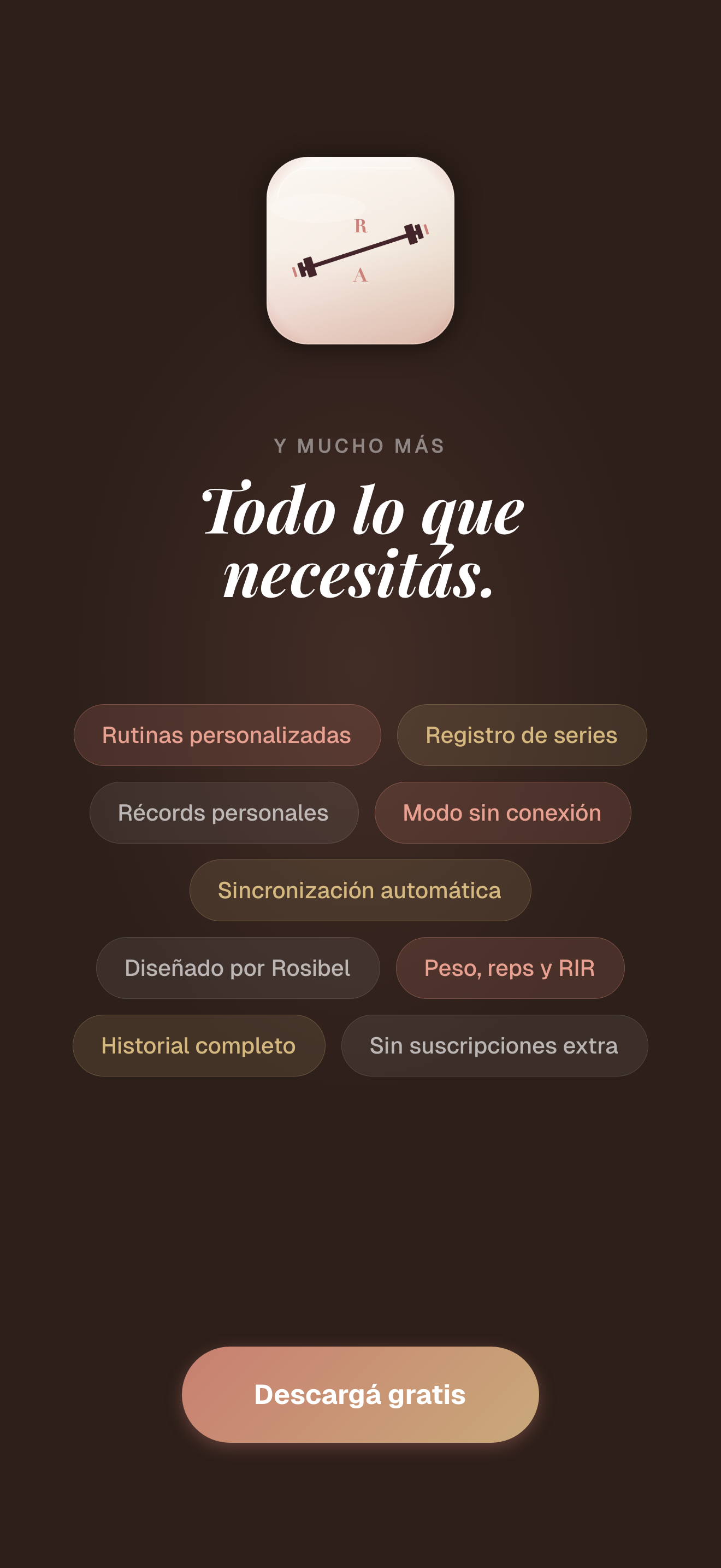 App Clientes — rutina